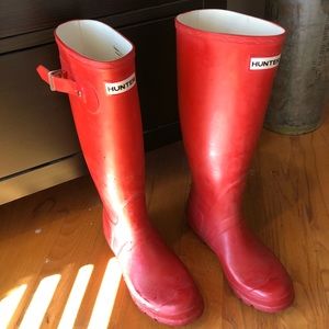 Hunter red boots